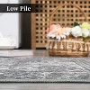 Distressed Boho Washable Indoor Soft Low Pile Non-Shedding Vintage Aesthetic Anti-Slip Rug, Nursery - 3 of 4