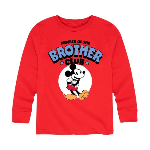 Boys' - Disney - Member Of The Brother Club Long Sleeve Graphic T-Shirt - image 1 of 4