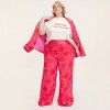 Women's Classic Rose High-Rise Linen Trousers - kate spade new york x Target Pink/Red - 3 of 4
