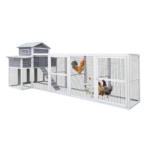 Large Chicken Coop,Wooden Outdoor Hutch - 1 of 4