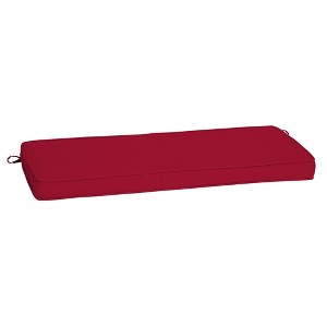 Arden 46"x18" ProFoam EverTru Acrylic Outdoor Bench Cushion Caliente Red: UV & Water-Resistant, Zippered - 1 of 4