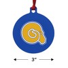 Albany State University Primary Logo Aluminum Holiday Christmas Tree Ornament - 3 of 4