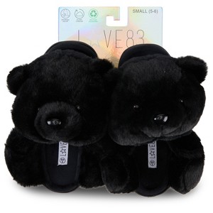 Love 83 3D Plush Bear Open Toe With Hard Outsole - Makes a Great Holidy Gift - 1 of 4