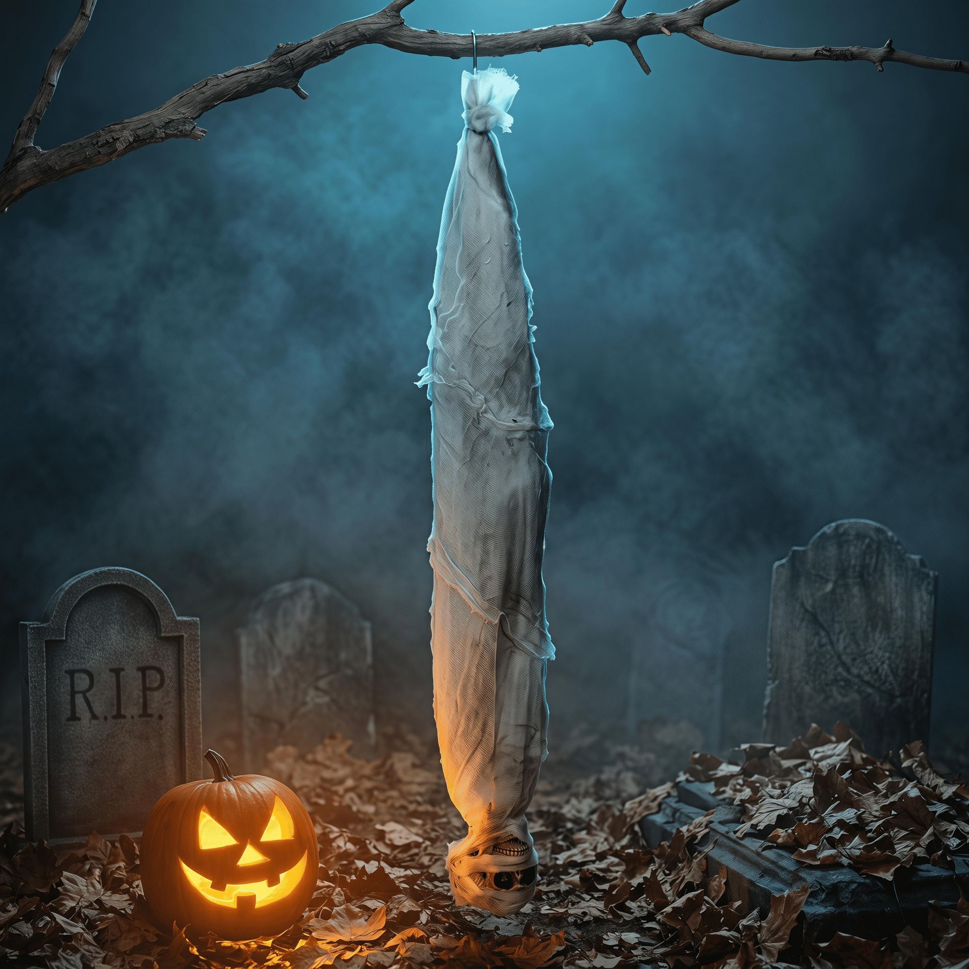 3ft Halloween Animated Hanging Decoration Motion Activated Figure with Sound Effect for Indoor Outdoor Holiday Decor