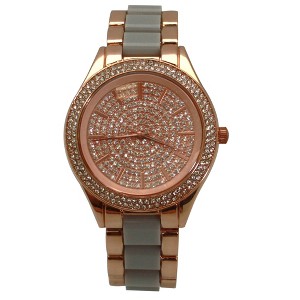 Olivia Pratt Rose Gold Rhinestones Dial Women Watch - 1 of 4