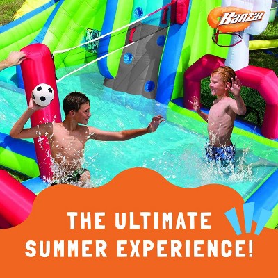 Aqua Sports Inflatable Backyard Water Slide Splash Park