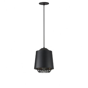 ET2 Lighting Phoenix 1 - Light Pendant in  Black/Gold - 1 of 3