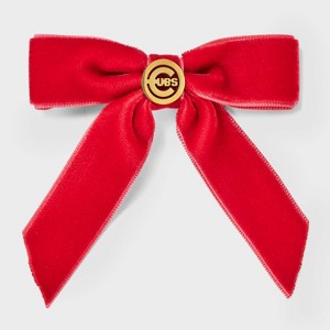 Bijoux Sport by Luv Aj MLB Logo Velvet Hair Bow - 1 of 2