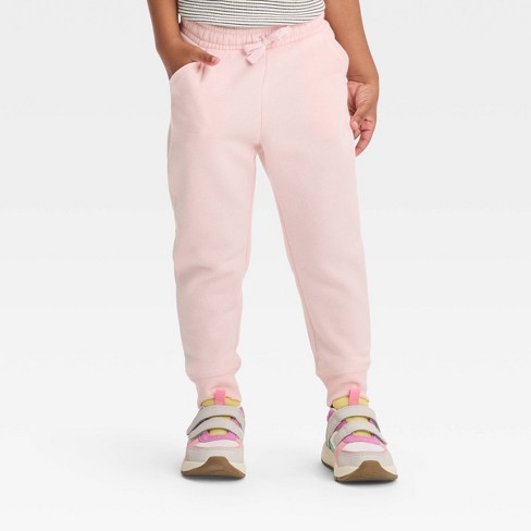 Toddler Girls' Fleece Jogger Pants - Cat & Jack™ Pink 5T