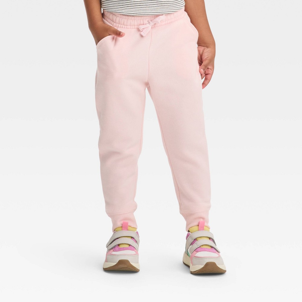 Toddler Girls' Fleece Jogger Pants - Cat & Jack™ Pink 2T