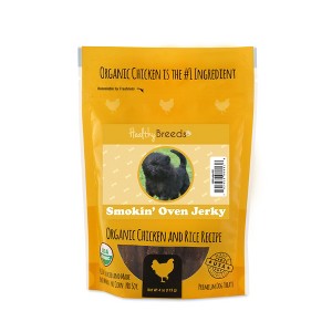 Healthy Breeds Smokin' Oven Organic Chicken & Rice Recipe Jerky Dog Treats 4 oz - 1 of 1