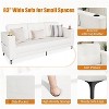83" Modern Sofa 3 Seater, with Storage Armrests, Side Pockets, Cup Holders, Comfortable Plush Deep Cushion Sofa - 4 of 4