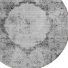 Gray Charcoal And Silver Oriental Washable Indoor Outdoor Area Rug - 4 of 4