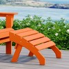 WestinTrends Dylan Outdoor Patio HDPE Adirondack Ottoman Footrest - 2 of 4