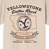 Yellowstone Your Rach Your Rules Montana Logo Crew Neck Short Sleeve Women's Natural T-shirt - 2 of 3