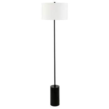 Hampton & Thyme 64" Tall Floor Lamp with Fabric Shade 
