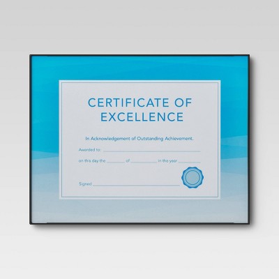 8.5" x 11" Document Format Frame Black - Room Essentials™