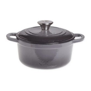Gibson Our Table 2 Quart Enameled Cast Iron Dutch Oven With Lid In Grey - 1 of 4