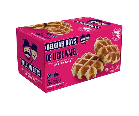 Belgian Boys Frozen De Liege Waffles - 5ct/9.7oz