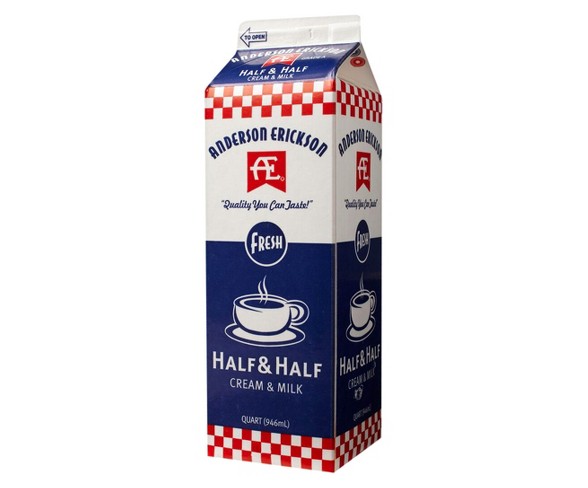 Anderson Erickson Half & Half Cream & Milk - 1qt