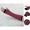 INSPIRE CHIC Winter Warmers Fingerless Thumbhole Knitted Party Costume Gloves - 2 of 4