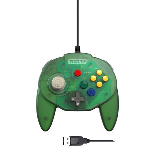 Retro Bit Tribute64 Controller Usb Port Compatible With Pc Mac Steam And Nintendo Switch Green Target