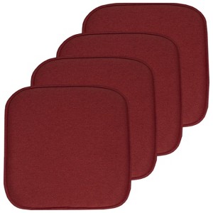 Charlotte Jacquard Memory Foam No Slip Back 16" x 16" Chair Pad Cushion by Sweet Home Collection® - 1 of 4