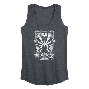 Women's - Woodstock - Summer Of Love Graphic Racerback Tank - 1 of 4