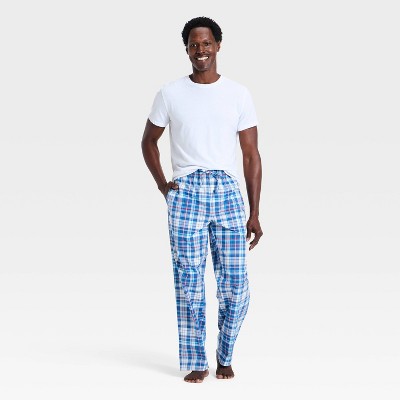 Men's Plaid Woven Pants - Goodfellow & Co™ Blue