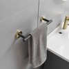 BWE 3-Piece Bath Hardware Set with Towel Hook and Toilet Paper Holder and Towel Bar Wall Mount - 3 of 4