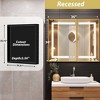 Lighted Medicine Cabinet with Mirror Wall Mounted Bathroom Mirror with Storage - 4 of 4