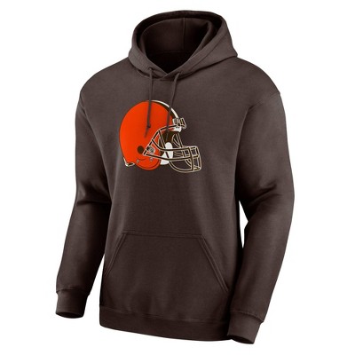 NFL Cleveland Browns Men's Big & Tall Long Sleeve Core Fleece Hooded Sweatshirt - 4XL