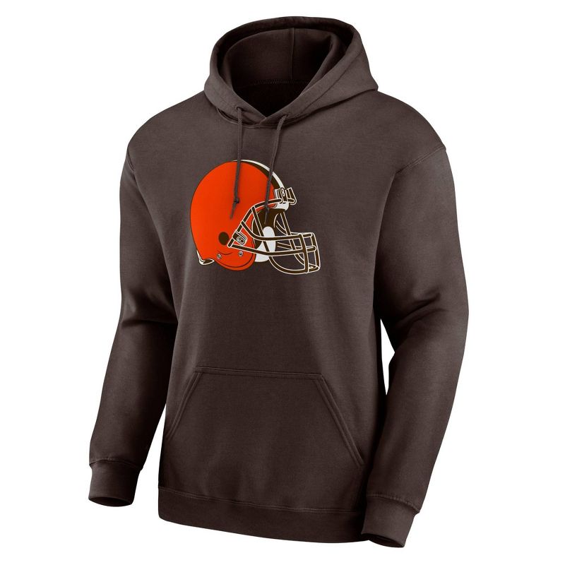 NFL Cleveland Browns Long Sleeve Core Big &#38; Tall Fleece Hooded Sweatshirt, 1 of 4