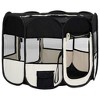 VidaXL Foldable Dog Playpen with Carrying Bag Black 35.4 in.x35.4 in.x22.8 in. - 3 of 4