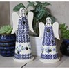 Blue Rose Polish Pottery L3000 Maf Angel Set - 2 of 2