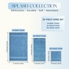 Splash Ultra-Soft Zero Twist 100% Ring Spun Cotton Mix Towel Set  - Reversible, 550 GSM, Breathable, Lightweight, Highly Absorbent Towels for Bathroom - 2 of 4
