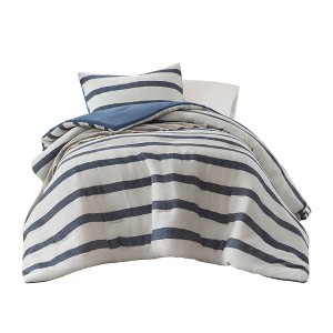 Azura Yarn-dyed Striped Comforter - 1 of 4