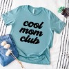 Simply Sage Market Cool Mom Club Short Sleeve Tee - XS - Ocean - 3 of 4