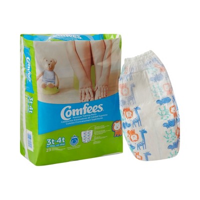 Comfees Toddler Training Pants, Moderate Absorbency, Size 3t-4t