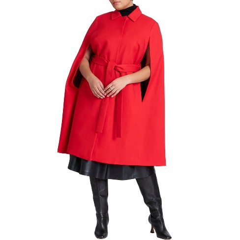 Cape coat plus size online