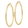 Black Bow Jewelry 2mm, 14k Yellow Gold Classic Round Hoop Earrings, 50mm (1 7/8 Inch) - 2 of 4