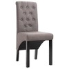 vidaXL Dining Chairs 2 pcs Taupe Fabric - 2 of 4