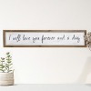 VIP Wood 32 in. White Forever and a Day Sign - 3 of 4