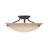 Livex Lighting Oasis 3 - Light Semi-Flush Mount in  Bronze - 2 of 4
