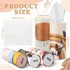20-Pack Boho Car Tissue Holders with 3-Ply Tissues, Round Travel Napkin Holders for Car Home Office - 2 of 4