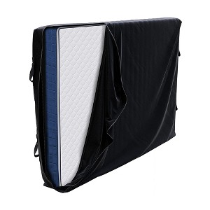 Movable Queen Mattress Bag With Extra Strong Zipper - Black - 1 of 4