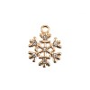 John Bead 8pcs Sweet & Petite 18x14mm Snowflake Small Christmas Holiday Charms - 2 of 4