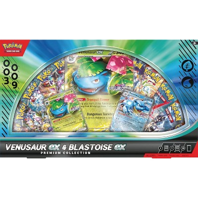 Pokemon TCG: Venusaur ex & Blastoise ex Premium Collection - 10 Packs, Promos