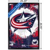 Trends International NHL Columbus Blue Jackets - Maximalist Logo 23 Framed Wall Poster Prints - 3 of 4