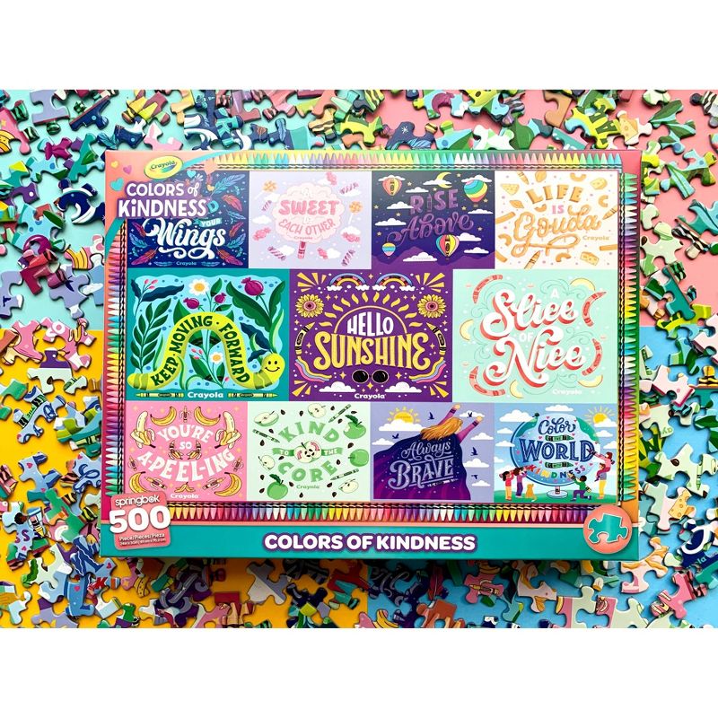 Springbrook Crayola Colors of Kindness 500 pc Jigsaw Puzzle, 3 of 4